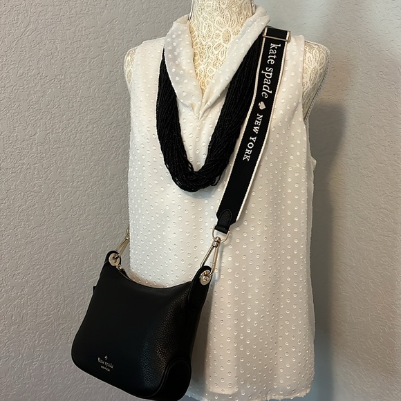 Kate Spade NWT Crossbody Pebble Black Leather Rosie Bag retail $349 - Picture 10 of 10